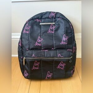Betsey Johnson | Black & Pink Frenchie Backpack | Cute & Quirky